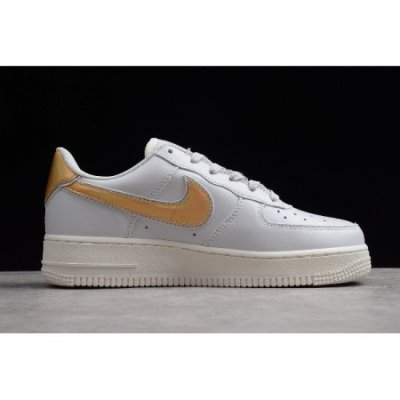 Nike Bayan Air Force 1 '07 Low Metal Gri / Metal Altın Kaykay Ayakkabı Türkiye - SUVSSFBQ